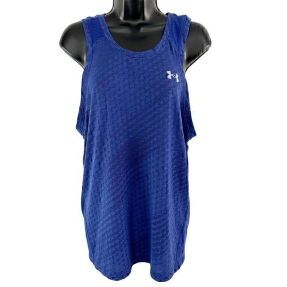Under Armour The Streaker Tee Activewear Workout‎ Tank Top Blue Size  Small